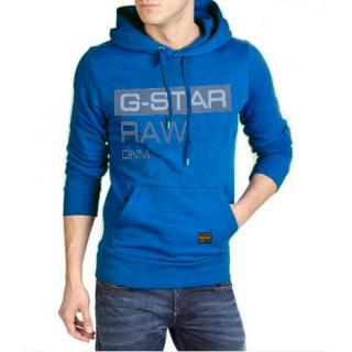 Sweat à Capuche G-Star Bleu Homme Pas Cher